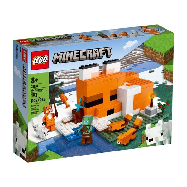 Lego Minecraft Fox Lodge Plastic Multicolored 193 pc 21178